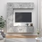 vidaXL 7-tlg. TV-Schrank-Set Betongrau Holzwerkstoff vidaXL 7-tlg. TV-Schrank-Set Betongrau Holzwerkstoff