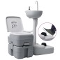 vidaXL Tragbare Campingtoilette mit Waschbecken und Wasserbehälter vidaXL Tragbare Campingtoilette mit Waschbecken und Wasserbehälter