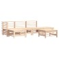 vidaXL 6-tlg. Garten-Lounge-Set mit Kissen Massivholz vidaXL 6-tlg. Garten-Lounge-Set mit Kissen Massivholz
