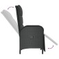 vidaXL 5-tlg. Garten-Essgruppe mit Kissen Schwarz Poly Rattan vidaXL 5-tlg. Garten-Essgruppe mit Kissen Schwarz Poly Rattan