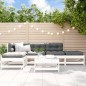 vidaXL 6-tlg. Garten-Lounge-Set mit Kissen Weiß Massivholz vidaXL 6-tlg. Garten-Lounge-Set mit Kissen Weiß Massivholz