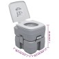 vidaXL Tragbare Campingtoilette mit Waschbecken und Wasserbehälter vidaXL Tragbare Campingtoilette mit Waschbecken und Wasserbehälter
