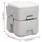 vidaXL Tragbare Campingtoilette mit Waschbecken vidaXL Tragbare Campingtoilette mit Waschbecken