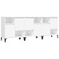 vidaXL Sideboards 3 Stk. Weiß 60x35x70 cm Holzwerkstoff vidaXL Sideboards 3 Stk. Weiß 60x35x70 cm Holzwerkstoff