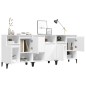 vidaXL Sideboards 3 Stk. Weiß 60x35x70 cm Holzwerkstoff vidaXL Sideboards 3 Stk. Weiß 60x35x70 cm Holzwerkstoff