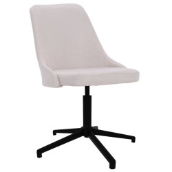 Esszimmerstuhl Drehbar Creme Stoff