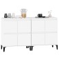vidaXL Sideboards 2 Stk. Weiß 60x35x70 cm Holzwerkstoff vidaXL Sideboards 2 Stk. Weiß 60x35x70 cm Holzwerkstoff