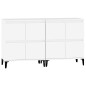 vidaXL Sideboards 2 Stk. Weiß 60x35x70 cm Holzwerkstoff vidaXL Sideboards 2 Stk. Weiß 60x35x70 cm Holzwerkstoff