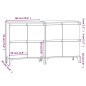 vidaXL Sideboards 2 Stk. Weiß 60x35x70 cm Holzwerkstoff vidaXL Sideboards 2 Stk. Weiß 60x35x70 cm Holzwerkstoff