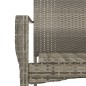 vidaXL 5-tlg. Garten-Essgruppe mit Kissen Schwarz und Grau Poly Rattan vidaXL 5-tlg. Garten-Essgruppe mit Kissen Schwarz und Grau Poly Rattan