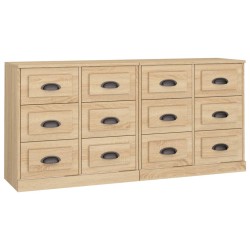 vidaXL Sideboards 2 Stk. Sonoma-Eiche Holzwerkstoff