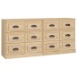 vidaXL Sideboards 2 Stk. Sonoma-Eiche Holzwerkstoff vidaXL Sideboards 2 Stk. Sonoma-Eiche Holzwerkstoff
