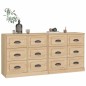 vidaXL Sideboards 2 Stk. Sonoma-Eiche Holzwerkstoff vidaXL Sideboards 2 Stk. Sonoma-Eiche Holzwerkstoff