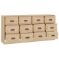 vidaXL Sideboards 2 Stk. Sonoma-Eiche Holzwerkstoff vidaXL Sideboards 2 Stk. Sonoma-Eiche Holzwerkstoff
