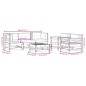 vidaXL 6-tlg. Garten-Lounge-Set mit Kissen Schwarz Massivholz vidaXL 6-tlg. Garten-Lounge-Set mit Kissen Schwarz Massivholz