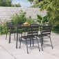 vidaXL 5-tlg. Garten-Essgruppe Anthrazit Stahl vidaXL 5-tlg. Garten-Essgruppe Anthrazit Stahl