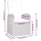 vidaXL 9-tlg. Garten-Essgruppe mit Kissen Grau Poly Rattan vidaXL 9-tlg. Garten-Essgruppe mit Kissen Grau Poly Rattan