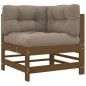 vidaXL 5-tlg. Garten-Lounge-Set mit Kissen Honigbraun Massivholz vidaXL 5-tlg. Garten-Lounge-Set mit Kissen Honigbraun Massivholz