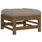 vidaXL 5-tlg. Garten-Lounge-Set mit Kissen Honigbraun Massivholz vidaXL 5-tlg. Garten-Lounge-Set mit Kissen Honigbraun Massivholz