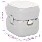 vidaXL Tragbare Campingtoilette mit Waschbecken und Wasserbehälter vidaXL Tragbare Campingtoilette mit Waschbecken und Wasserbehälter