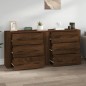 vidaXL Sideboards 2 Stk. Braun Eichen-Optik Holzwerkstoff vidaXL Sideboards 2 Stk. Braun Eichen-Optik Holzwerkstoff