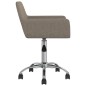 Esszimmerstühle 2 Stk. Drehbar Taupe Stoff Esszimmerstühle 2 Stk. Drehbar Taupe Stoff