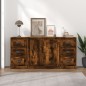 vidaXL Sideboards 3 Stk. Räuchereiche Holzwerkstoff vidaXL Sideboards 3 Stk. Räuchereiche Holzwerkstoff