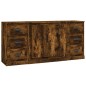 vidaXL Sideboards 3 Stk. Räuchereiche Holzwerkstoff vidaXL Sideboards 3 Stk. Räuchereiche Holzwerkstoff