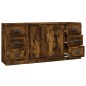 vidaXL Sideboards 3 Stk. Räuchereiche Holzwerkstoff vidaXL Sideboards 3 Stk. Räuchereiche Holzwerkstoff