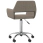 Esszimmerstühle 2 Stk. Drehbar Taupe Stoff Esszimmerstühle 2 Stk. Drehbar Taupe Stoff