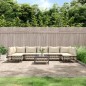 vidaXL 8-tlg. Garten-Lounge-Set mit Kissen Anthrazit Poly Rattan vidaXL 8-tlg. Garten-Lounge-Set mit Kissen Anthrazit Poly Rattan