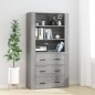 vidaXL Highboard Grau Sonoma Holzwerkstoff vidaXL Highboard Grau Sonoma Holzwerkstoff