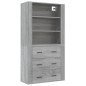 vidaXL Highboard Grau Sonoma Holzwerkstoff vidaXL Highboard Grau Sonoma Holzwerkstoff