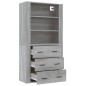 vidaXL Highboard Grau Sonoma Holzwerkstoff vidaXL Highboard Grau Sonoma Holzwerkstoff