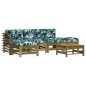 vidaXL 6-tlg. Garten-Lounge-Set mit Kissen Imprägniertes Kiefernholz vidaXL 6-tlg. Garten-Lounge-Set mit Kissen Imprägniertes Kiefernholz