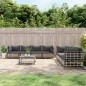 vidaXL 9-tlg. Garten-Lounge-Set mit Kissen Anthrazit Poly Rattan vidaXL 9-tlg. Garten-Lounge-Set mit Kissen Anthrazit Poly Rattan