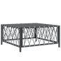 vidaXL 8-tlg. Garten-Lounge-Set mit Kissen Anthrazit Stahl vidaXL 8-tlg. Garten-Lounge-Set mit Kissen Anthrazit Stahl
