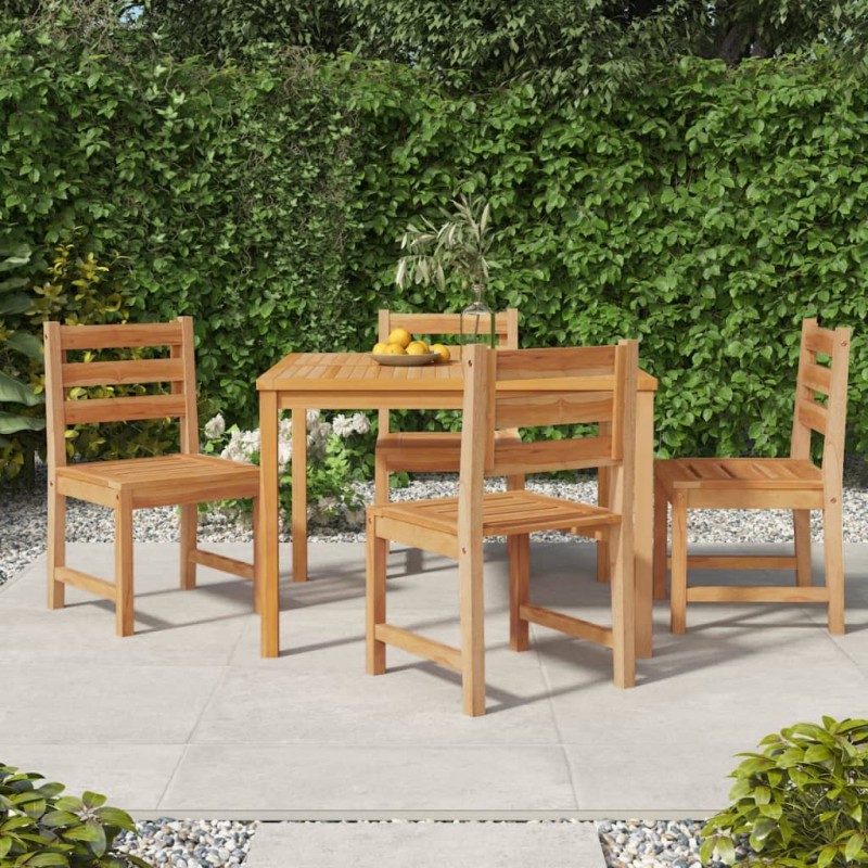 vidaXL 5-tlg. Garten-Essgruppe Massivholz Teak vidaXL 5-tlg. Garten-Essgruppe Massivholz Teak