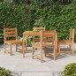 vidaXL 5-tlg. Garten-Essgruppe Massivholz Teak vidaXL 5-tlg. Garten-Essgruppe Massivholz Teak