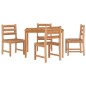vidaXL 5-tlg. Garten-Essgruppe Massivholz Teak vidaXL 5-tlg. Garten-Essgruppe Massivholz Teak