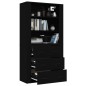 vidaXL Highboard Schwarz Holzwerkstoff vidaXL Highboard Schwarz Holzwerkstoff