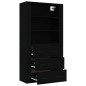 vidaXL Highboard Schwarz Holzwerkstoff vidaXL Highboard Schwarz Holzwerkstoff