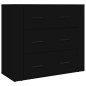 vidaXL Highboard Schwarz Holzwerkstoff vidaXL Highboard Schwarz Holzwerkstoff