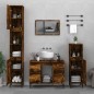 vidaXL 3-tlg. Badmöbel-Set Räuchereiche Holzwerkstoff vidaXL 3-tlg. Badmöbel-Set Räuchereiche Holzwerkstoff