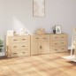 vidaXL Sideboards 3 Stk. Sonoma-Eiche Holzwerkstoff vidaXL Sideboards 3 Stk. Sonoma-Eiche Holzwerkstoff