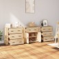 vidaXL Sideboards 3 Stk. Sonoma-Eiche Holzwerkstoff vidaXL Sideboards 3 Stk. Sonoma-Eiche Holzwerkstoff