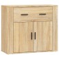 vidaXL Sideboards 3 Stk. Sonoma-Eiche Holzwerkstoff vidaXL Sideboards 3 Stk. Sonoma-Eiche Holzwerkstoff