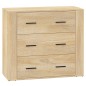 vidaXL Sideboards 3 Stk. Sonoma-Eiche Holzwerkstoff vidaXL Sideboards 3 Stk. Sonoma-Eiche Holzwerkstoff