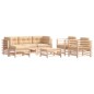 vidaXL 7-tlg. Garten-Lounge-Set mit Kissen Massivholz vidaXL 7-tlg. Garten-Lounge-Set mit Kissen Massivholz