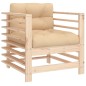 vidaXL 7-tlg. Garten-Lounge-Set mit Kissen Massivholz vidaXL 7-tlg. Garten-Lounge-Set mit Kissen Massivholz
